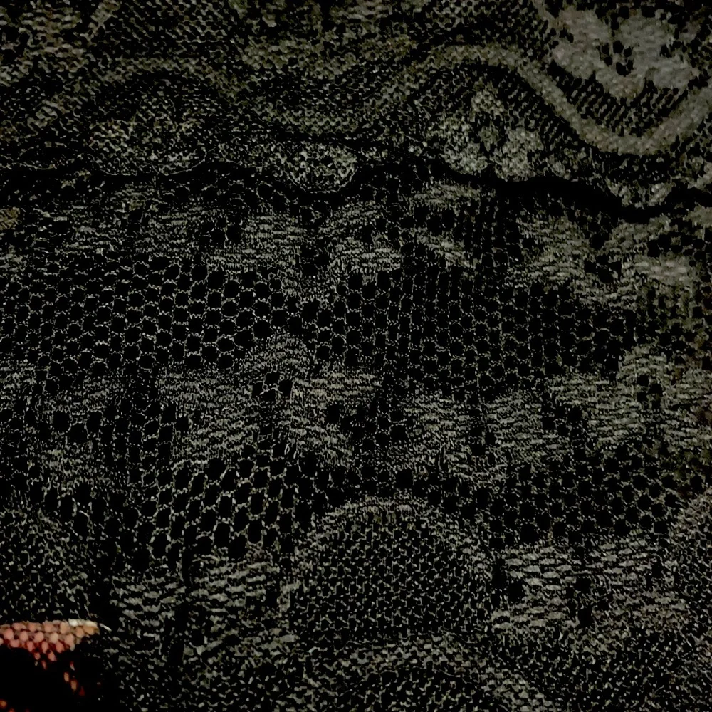 Sharagano Black Lace Tiered Skirt-8